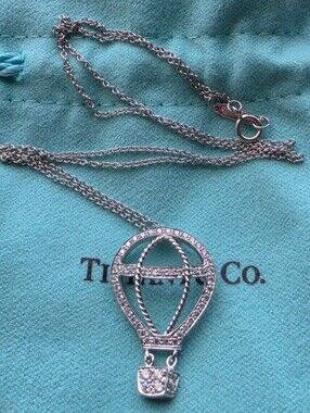 Tiffany & Co. Platinum Diamond Hot Air Balloom Necklace